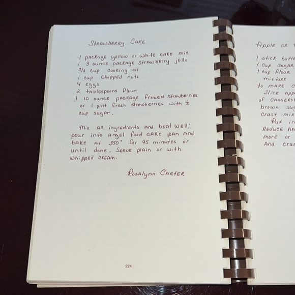 Vintage 77 Spiral Bound First Edition Plains Pot Pourri Cookbook Rosalynn Carter - Picture 3 of 9